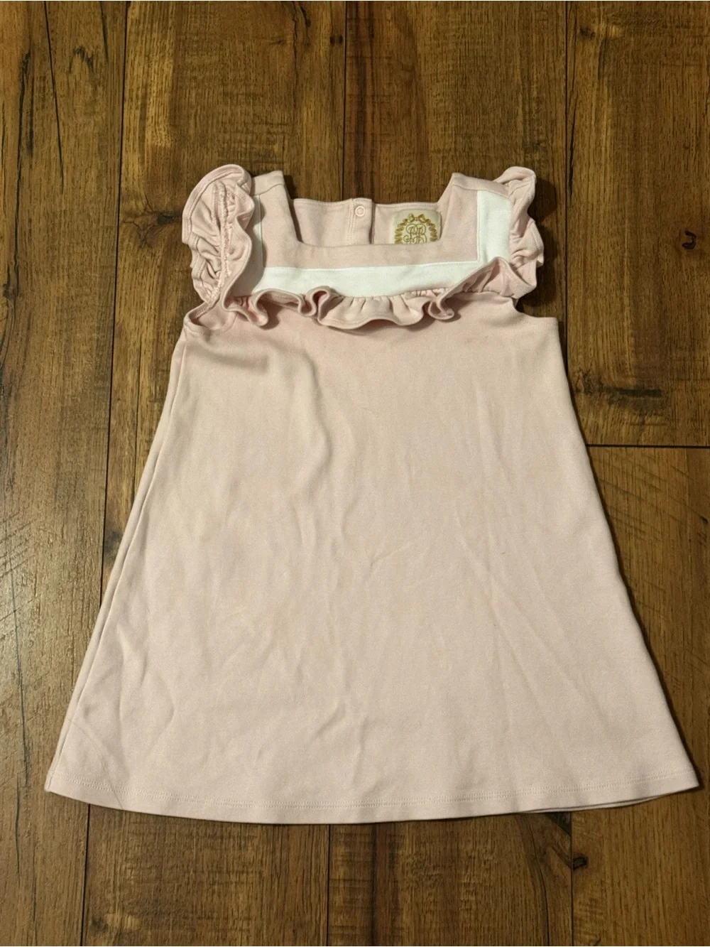 The Beaufort Bonnet Company Light Pink Ruffle-Trim Dress